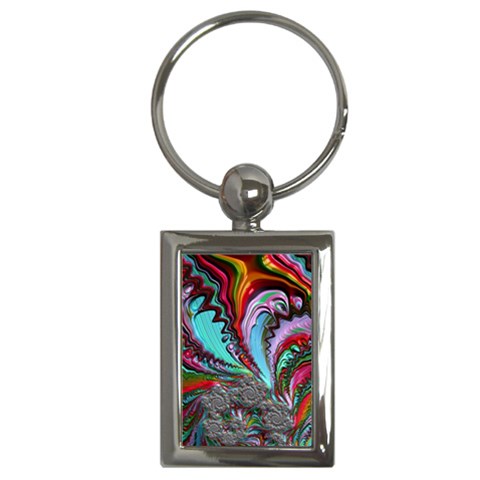 Special Fractal 02 Red Key Chain (Rectangle) from ArtsNow.com Front