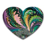 Special Fractal 02 Purple Mouse Pad (Heart)