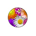 Lovely Flowers,purple Golf Ball Marker 4 Pack (for Hat Clip)
