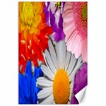 Lovely Flowers, Blue Canvas 24  x 36  (Unframed)