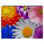 Lovely Flowers, Blue Cosmetic Bag (XXXL)