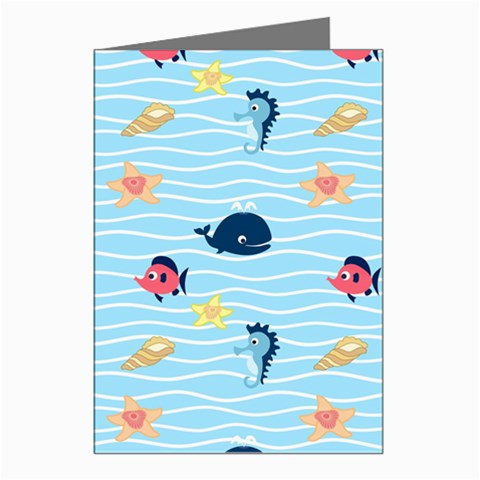 Fun Fish of the Ocean Greeting Card (8 Pack) from ArtsNow.com Left