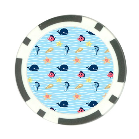 Fun Fish of the Ocean Poker Chip (10 Pack) from ArtsNow.com Front