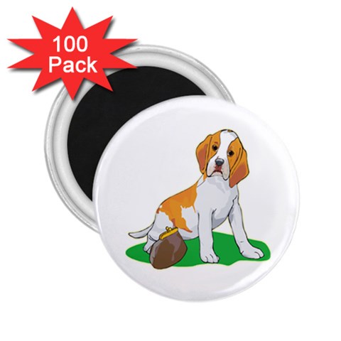 Beagle 2.25  Magnet (100 pack)  from ArtsNow.com Front