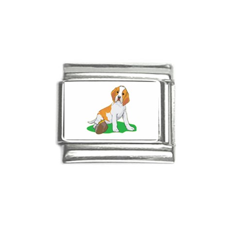 Beagle Italian Charm (9mm) from ArtsNow.com Front