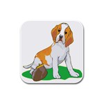 Beagle Rubber Square Coaster (4 pack)