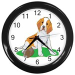 Beagle Wall Clock (Black)