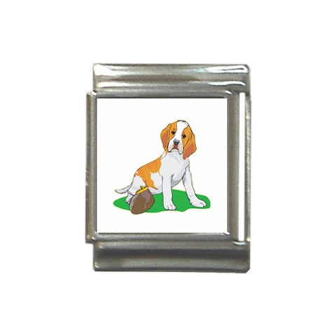 Beagle Italian Charm (13mm) from ArtsNow.com Front