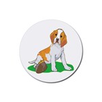 Beagle Rubber Coaster (Round)