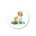 Beagle Magnet 3  (Round)