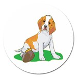 Beagle Magnet 5  (Round)