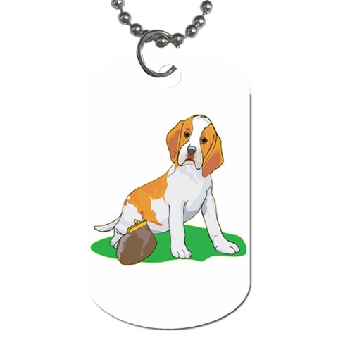 Beagle Dog Tag (One Side) from ArtsNow.com Front