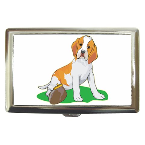 Beagle Cigarette Money Case from ArtsNow.com Front