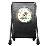 Beagle Pen Holder Desk Clock