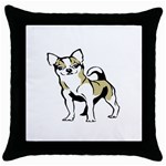 Chihuahua Throw Pillow Case (Black)