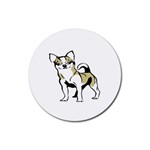 Chihuahua Rubber Round Coaster (4 pack)