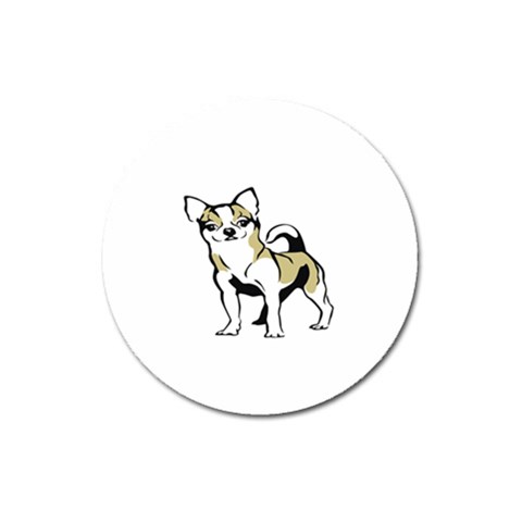 Chihuahua Magnet 3  (Round) from ArtsNow.com Front