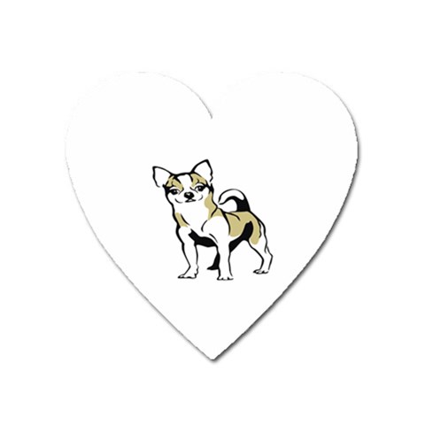 Chihuahua Magnet (Heart) from ArtsNow.com Front