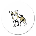 Chihuahua Magnet 5  (Round)