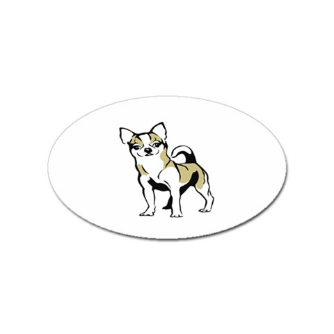Chihuahua Sticker Oval (10 pack) from ArtsNow.com Front