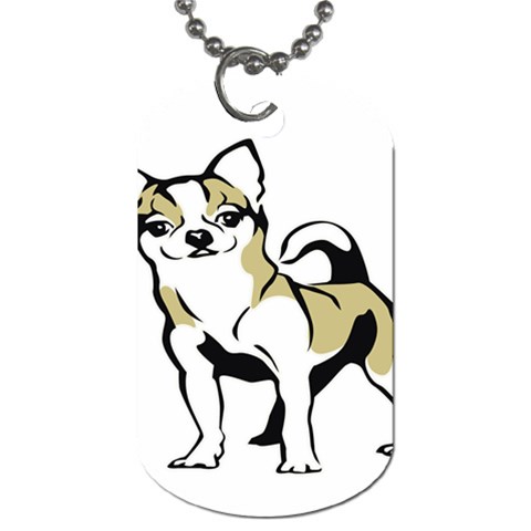 Chihuahua Dog Tag (Two Sides) from ArtsNow.com Back