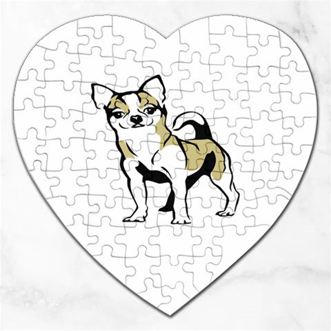 Chihuahua Jigsaw Puzzle (Heart) from ArtsNow.com Front