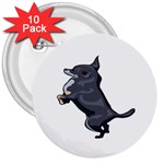 Chihuahua 3  Button (10 pack)
