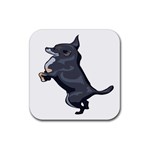 Chihuahua Rubber Coaster (Square)
