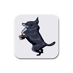 Chihuahua Rubber Square Coaster (4 pack)