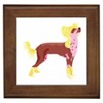 Chinese Crested Framed Tile