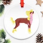 Chinese Crested Ornament (Round)