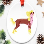 Chinese Crested Ornament (Oval)