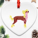 Chinese Crested Ornament (Heart)