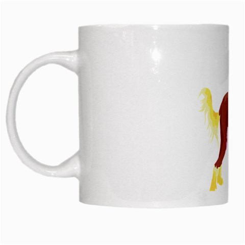Chinese Crested White Mug from ArtsNow.com Left