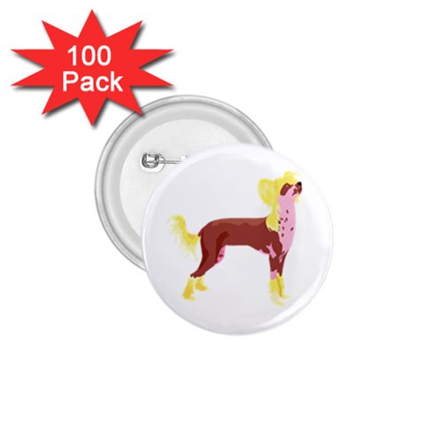 Chinese Crested 1.75  Button (100 pack)  from ArtsNow.com Front