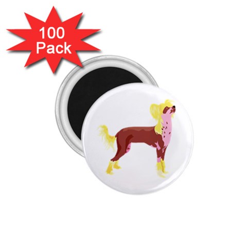 Chinese Crested 1.75  Magnet (100 pack)  from ArtsNow.com Front