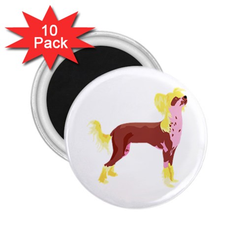 Chinese Crested 2.25  Magnet (10 pack) from ArtsNow.com Front