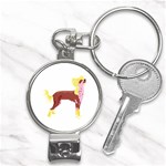 Chinese Crested Nail Clippers Key Chain
