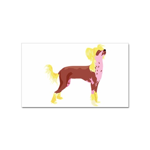 Chinese Crested Sticker (Rectangular) from ArtsNow.com Front