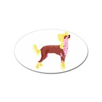Chinese Crested Sticker Oval (10 pack)