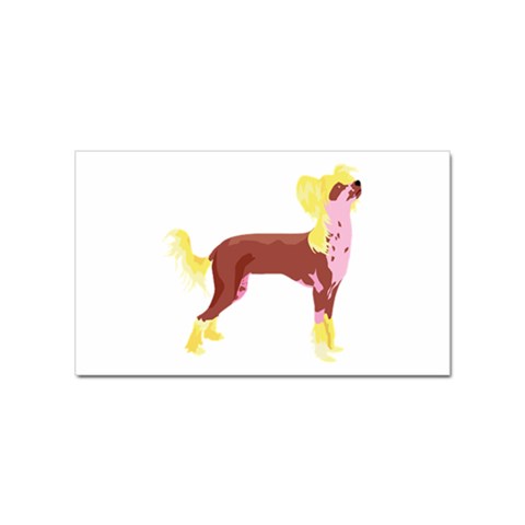 Chinese Crested Sticker Rectangular (10 pack) from ArtsNow.com Front