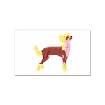 Chinese Crested Sticker Rectangular (10 pack)
