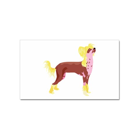 Chinese Crested Sticker Rectangular (100 pack) from ArtsNow.com Front