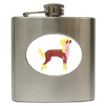 Chinese Crested Hip Flask (6 oz)