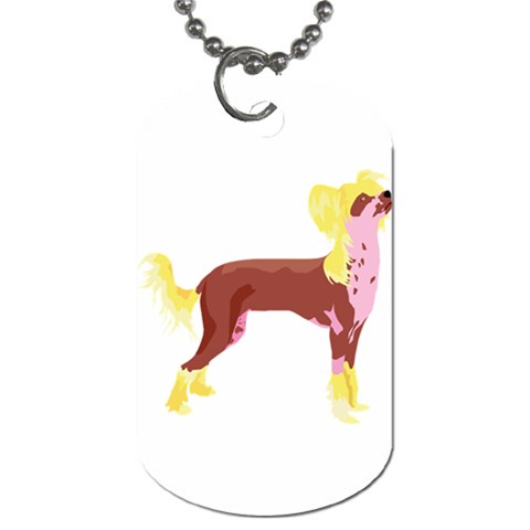 Chinese Crested Dog Tag (Two Sides) from ArtsNow.com Front