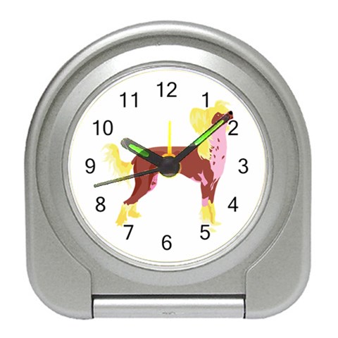 Chinese Crested Travel Alarm Clock from ArtsNow.com Front