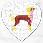 Chinese Crested Jigsaw Puzzle (Heart)
