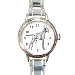 Dalmation Round Italian Charm Watch