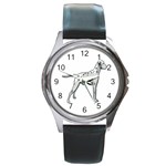 Dalmation Round Metal Watch