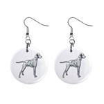 Dalmation 1  Button Earrings